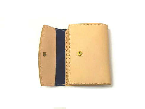 C/O. バイカラーレザーミドルウォレット/Bicolor Leather Middle Wallet